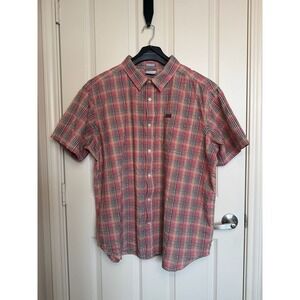 Columbia Men's Brentyn Trail Short Sleeve Seersucker Plaid Shirt XXL